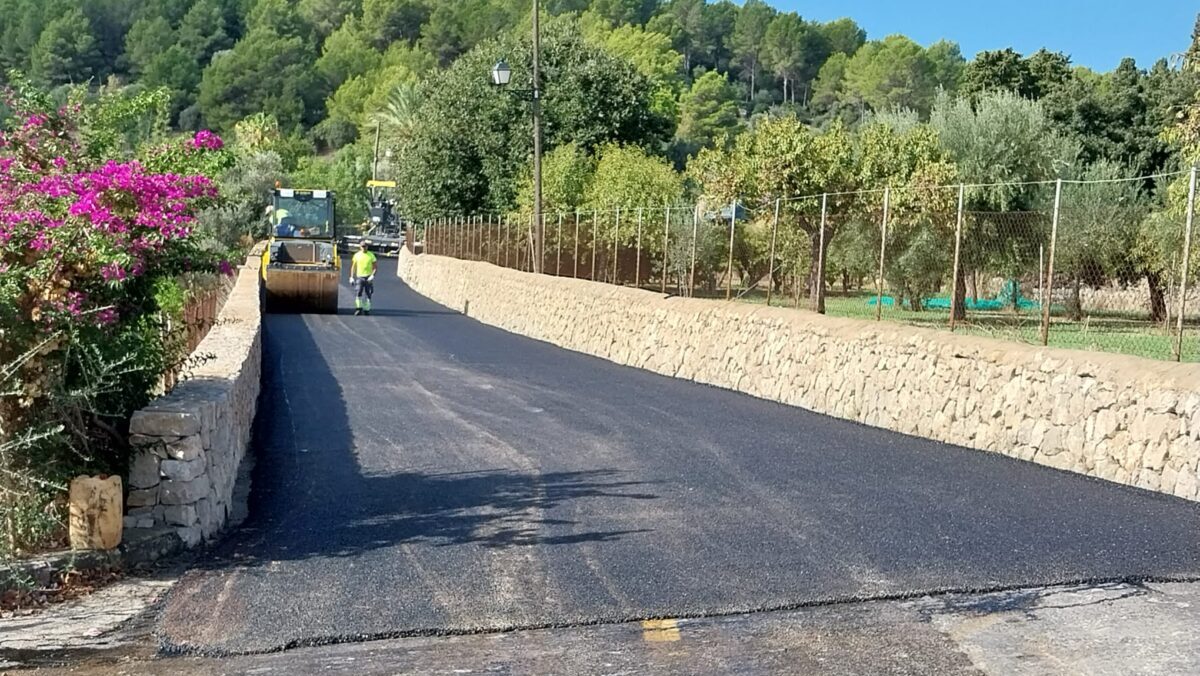 El Consell de Mallorca reforma la carretera de Selva a Mancor 