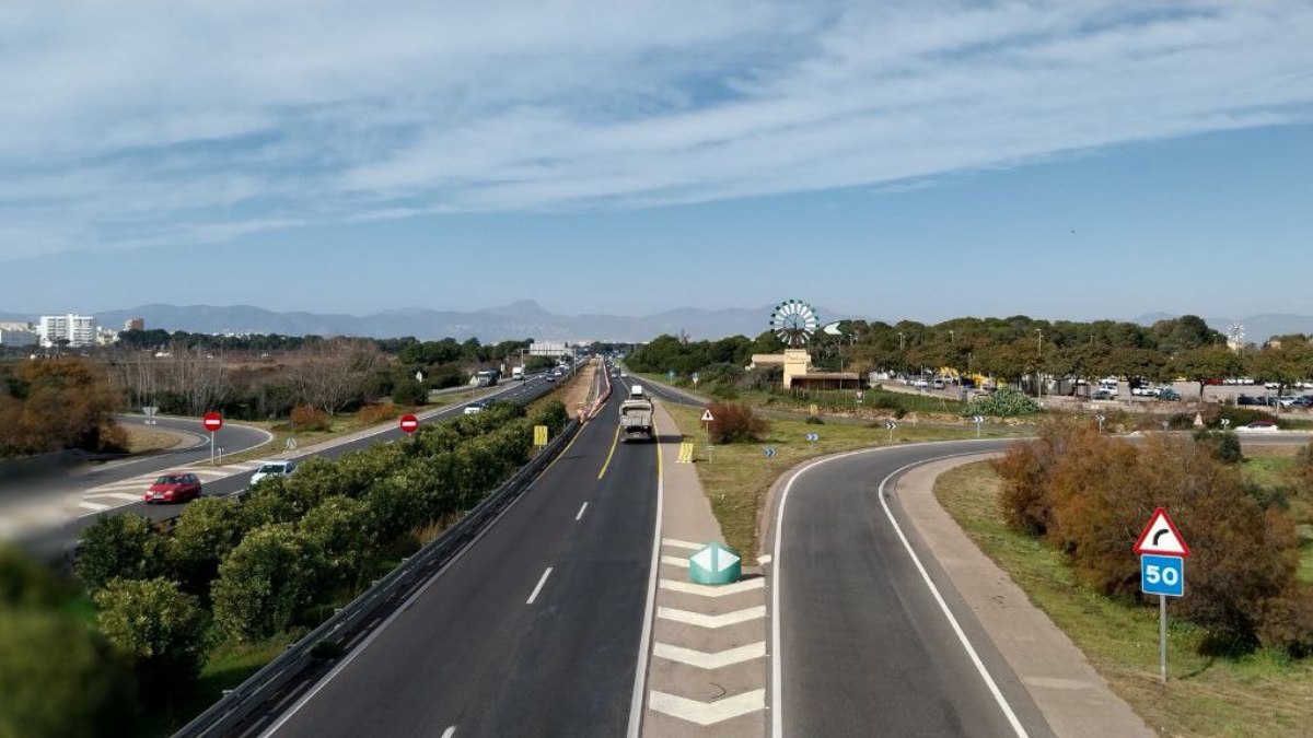 Arrancan las obras de un nuevo carril en la autopista de Llucmajor