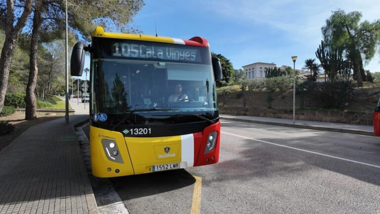 servicio de bus TIB en Calvià