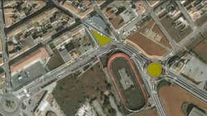 rotonda salida Campos